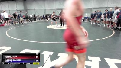 120 lbs Round 3 (8 Team) - Ezekiel Witt, Kansas Blue vs Ayden Bollinger, Indiana