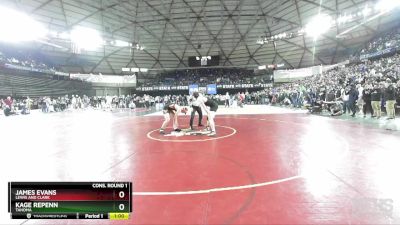 4A 190 lbs Cons. Round 1 - James Evans, Lewis And Clark vs Kage Repenn, Tahoma