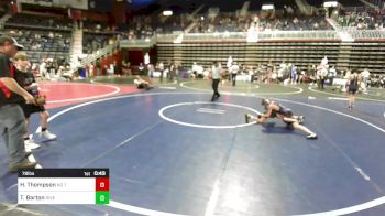 78 lbs 5th Place - Hank Thompson, No Team vs Tracen Barton, Riverton USAW