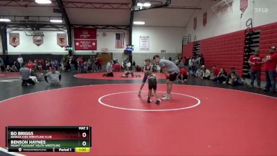 Quarterfinal - Bo Briggs, Keokuk Kids Wrestling Club vs Benson Haynes, Mount Pleasant Youth Wrestling