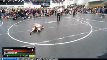 58 lbs Champ. Round 1 - Tyton Ray, OK vs Isaac Benedict, IA