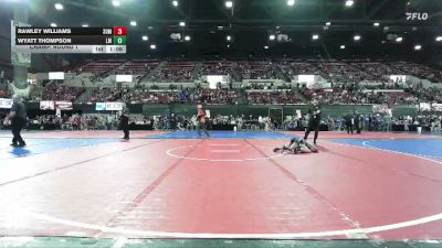 49/53 Champ. Round 1 - Wyatt Thompson, Laurel Matburners vs Rawley Williams, Touch Of Gold Wrestling Club