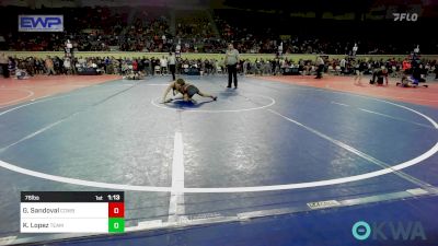 76 lbs Semifinal - Graham Sandoval, Cowboy Wrestling Club vs Knox Lopez, Team Tulsa Wrestling Club