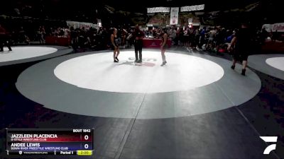 105 lbs Cons. Round 1 - Jazzleen Placencia, G-Style Wrestling Club vs Andee Lewis, Down River Freestyle Wrestling Club