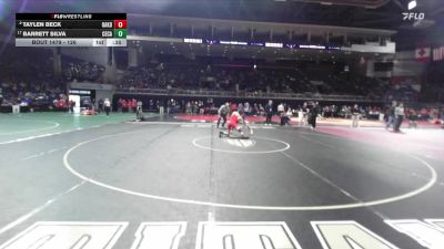 126 lbs Cons. Round 2 - Taylen Beck, Oakdale vs Barrett Silva, Central Catholic