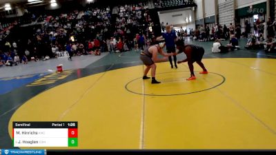 228-282 lbs Semifinal - Jaxon Hoaglen, Concordia Omaha Mustangs vs Markey Hinrichs, Hinrichs Wrestling