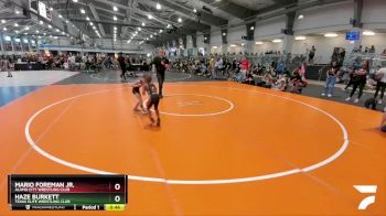 60 lbs Champ. Round 2 - Mario Foreman Jr., Alamo City Wrestling Club vs Haze Burkett, Texas Elite Wrestling Club