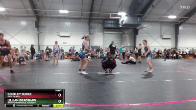 100 lbs Cons. Semi - Bentley Burke, Unattached vs Lillian Bradshaw, Riot Performance Academy