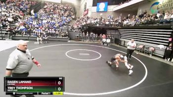 120 lbs Quarterfinal - Trey Thompson, Westlake vs Dagen Lamano, Layton