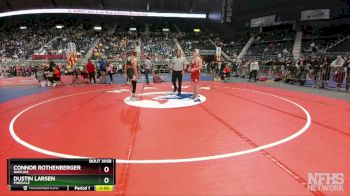 3A-150 lbs Champ. Round 1 - Dustin Larsen, Pinedale vs Connor Rothenberger, Rawlins