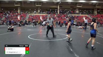 73 lbs Cons. Round 3 - Robert Stegeman Jr, Tulsa Blue T Panthers vs Callan Carrier, Andover Wrestling Club