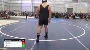 285 lbs Semifinal - Nova Takafua, Sunnyvale WC vs Luis Cordova-ortiz, N/A