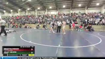 135 lbs Cons. Round 4 - Braxtyn Iverson, Mountain Ridge vs Brady Nelson, Layton