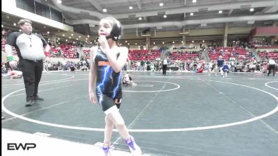55 lbs Cons. Round 1 - Averie Cortez, U Town Hammers vs Ella Brocklesby, Mulvane Jr