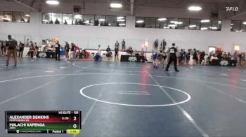 125 lbs Cons. Round 5 - Malachi Kapenga, Ares vs Alexander Denkins, Perrysburg WC