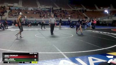 D4-138 lbs Champ. Round 1 - Neo Lewis, Phoenix Christian vs Zeke Crowley, Benson