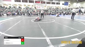 52 lbs Consi Of 8 #1 - Brysen Conn, Illinois Valley Youth Wrestling vs Jag OBrien, Wasatch Wrestling Club