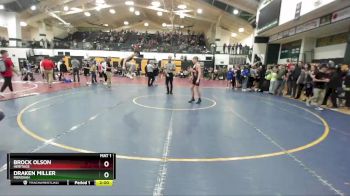 125 lbs 1st Place Match - Draken Miller, Meridian vs Brock Olson, Heritage