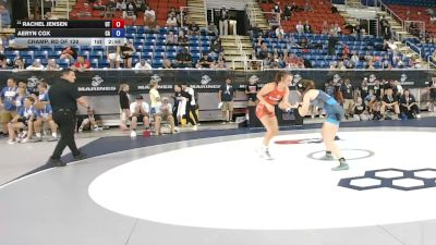 140 lbs Champ. Rd Of 128 - Rachel Jensen, Utah vs Aeryn Cox, California