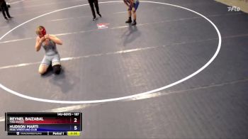 187 lbs Cons. Semi - Reynel Baizabal, Two Rivers vs Hudson Marti, Peak Wrestling Club