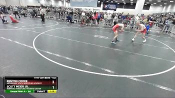 132 lbs Semifinal - Kenton Cooke, Anchorage Youth Wrestling Academy vs Scott Meier Jr., Nebraska Wrestling Training Center