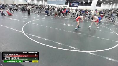 132 lbs Semifinal - Kenton Cooke, Anchorage Youth Wrestling Academy vs Scott Meier Jr., Nebraska Wrestling Training Center