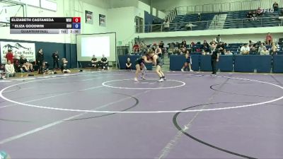 131 lbs Quarterfinal - Eliza Goodwin, Southern Oregon University vs Elizabeth Castaneda, Washington State University