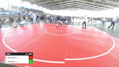 58 lbs Quarterfinal - Easton Banuelos, Dominate WC vs Jett Cavazos, Hammer House Mafia