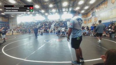 132 lbs Cons. Round 3 - Isaiah Washner, Grapple Academy vs Micah Thomas, Miami Palmetto Sr High
