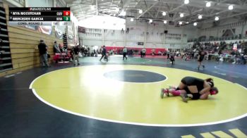 130 lbs Cons. Round 3 - Mya McCutchan, Cloverdale vs Mercedes Garcia, Novato