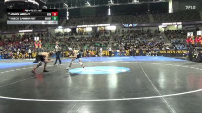 133 lbs Champ. Round 1 - Reece Barnhardt, UMary vs James Wright, Central Mo.