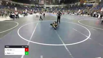 70 lbs Rr Rnd 3 - Canon Horner, Natrona Colts vs Lincoln Peck, Woodland Park Jr. WC