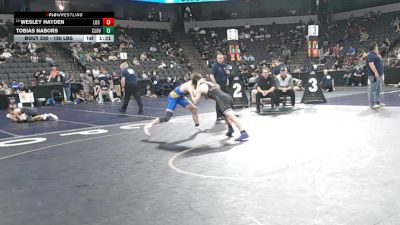 150 lbs Round Of 32 - Wesley Hayden, Los Gatos (CC) vs Tobias Nabors, Clovis (CS)