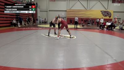197 lbs Semifinal - Elijah Davis, Grand View (Iowa) vs Henry Christensen, Coe
