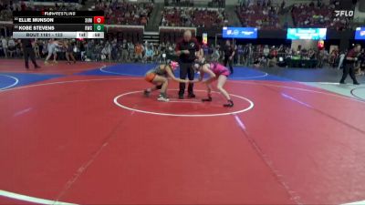123 lbs Cons. Round 3 - Kobe Stevens, Ronan Wrestling Club vs Ellie Munson, Unattached
