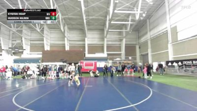 43 lbs Cons. Round 1 - Kysten Heap, N/A vs Hudson Nilsen, Westlake Wrestling Club