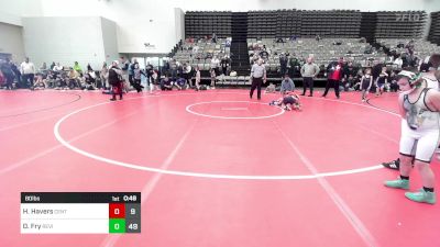 80 lbs Rr Rnd 9 - Hunter Havers, Centurion Wrestling vs Drew Fry, Revival Yellow