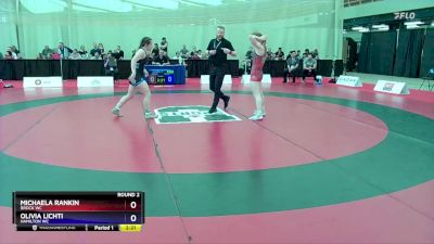 59 kg Round 2 - Michaela Rankin, Brock WC vs Olivia Lichti, Hamilton WC