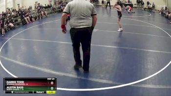 75 lbs Round 3 (6 Team) - Austin Bass, North Dakota 1 vs Darris Todd, Wyoming Renegades