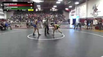 132 lbs Quarterfinal - Tyler Kaahanui, Slam! Nevada vs Gianni Barajas, McQueen