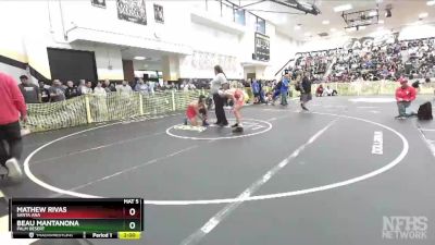 152 lbs Champ. Round 1 - Beau Mantanona, Palm Desert vs Mathew Rivas, Santa Ana