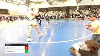 122-H lbs Consi Of 16 #1 - Josh Semler, Yale Street vs Jake Infante, North Hunterdon