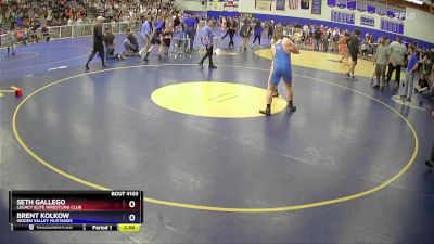 215 lbs Cons. Round 2 - Seth Gallego, Legacy Elite Wrestling Club vs Brent Kolkow, Hidden Valley Mustangs