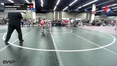 100 lbs Final - Cordelia Martinez, Takedown-City Wrestling vs Lillian McHam, Panhandle RTC