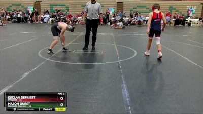 92-96 lbs Cons. Semi - Declan DeFriest, Fauquier vs Mason Durst, Fauquier Falcons