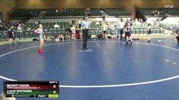 73 lbs Round 3 (4 Team) - Beckett Moyer, Moyer Ultimate Wrestling Club vs Lucas Whitinger, Waverly