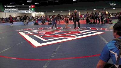 120 lbs Quarterfinal - Alex Rozas, LA vs Dunia Siboman, NY