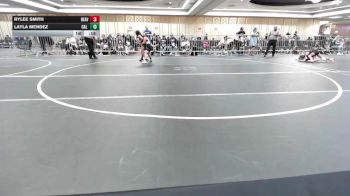 66 lbs Consi Of 4 - Rylee Smith, Beaver Dam WC vs Layla Mendez, Cal Grapplers