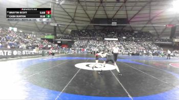 Boys 2A 106 lbs Cons. Round 1 - Braytin Scott, Clarkston vs Cash Burton, Selah