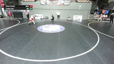 110 lbs 1st Place Match - Beau Junge, MTC - MANTANONA TRAINING CENTER vs James Hin, Dethrone Wrestling Club